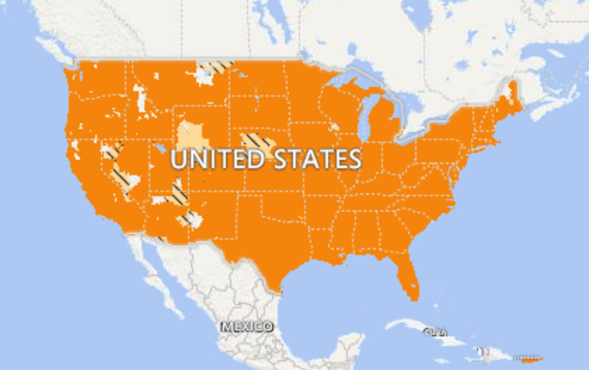 AT&T Service Area