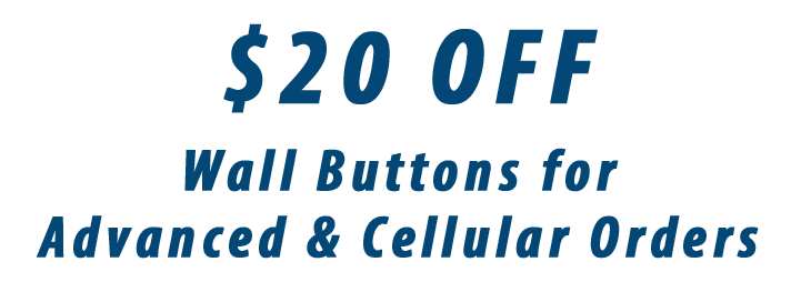 white banner with blue text "$20 off"
