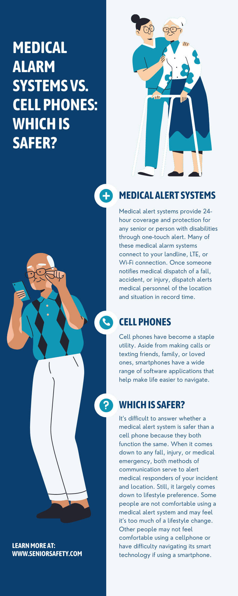 Medical Alarm Systems vs. Cell Phones: Which Is Safer?