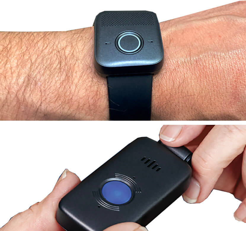 Fall detection as necklace or wristband