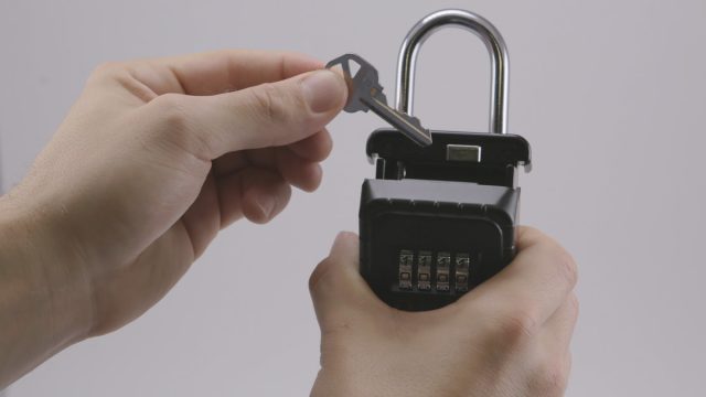 Operates on a 4 digit combination