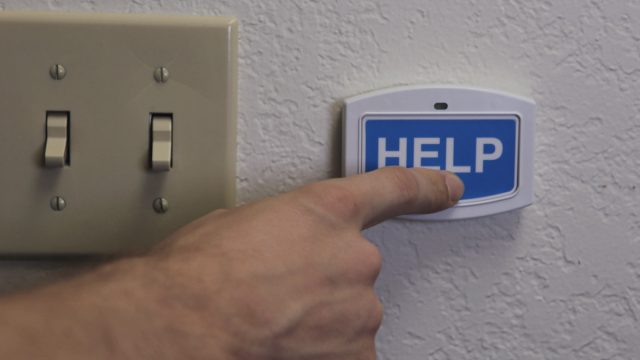 Press button to get help